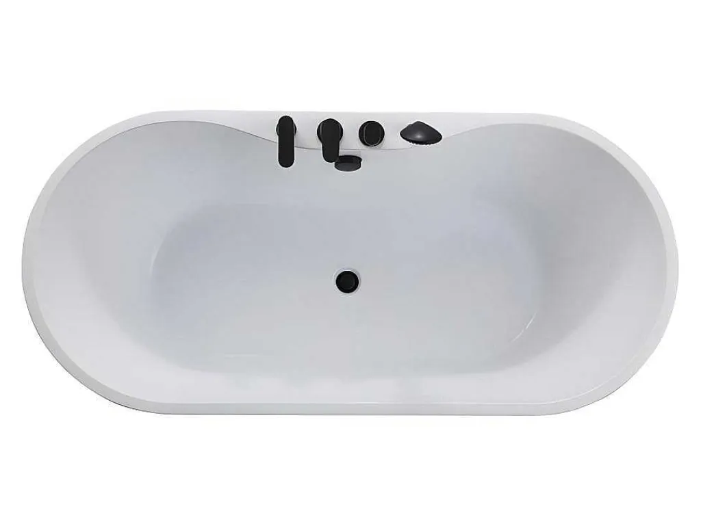 Vrijstaand Bad Met Kraan Stepona - 195 L - 150 X 75 X 58 Cm - Wit-Shower & Design Hot