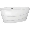 Vrijstaand Designbad - 200 L - 150 X 72 X 58 Cm - Wit - Dominika-Shower & Design Online