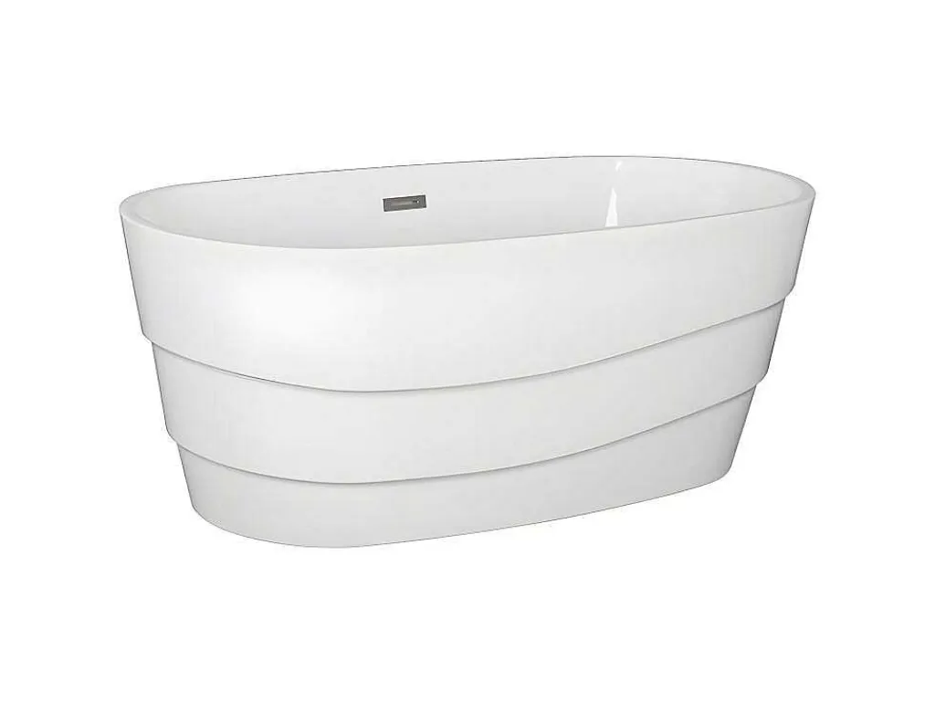 Vrijstaand Designbad - 200 L - 150 X 72 X 58 Cm - Wit - Dominika-Shower & Design Online