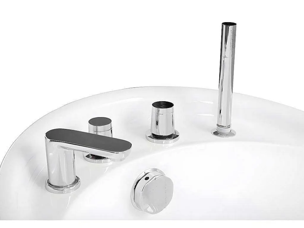 Vrijstaande Badkuip Natalia - Eenpersoons - 220L- 150X75Xh70Cm - Wit-Shower & Design