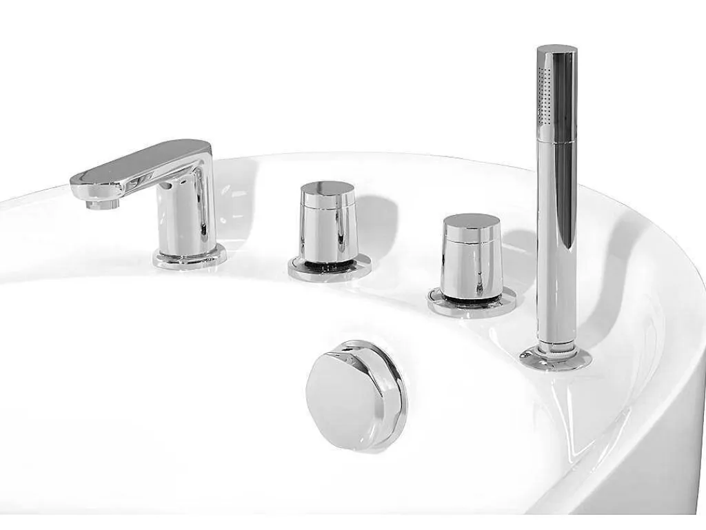 Vrijstaande Badkuip Natalia - Eenpersoons - 220L- 150X75Xh70Cm - Wit-Shower & Design