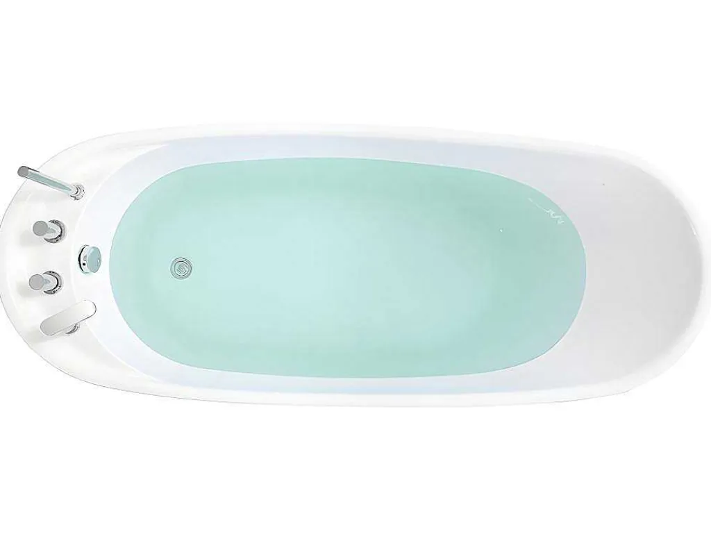 Vrijstaande Badkuip Natalia - Eenpersoons - 220L- 150X75Xh70Cm - Wit-Shower & Design
