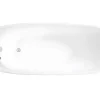 Vrijstaande Badkuip Natalia - Eenpersoons - 282L - 170X75X73Cm - Zwart-Shower & Design Hot
