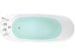 Vrijstaande Badkuip Natalia - Eenpersoons - 282L - 170X75X73Cm - Zwart-Shower & Design Hot