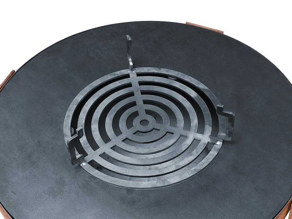 Vuurkorf, Barbecue En Plancha 3 In 1 Van Staal Corten L70 X H80 X D70 Cm - Grezio-Vente-unique Best