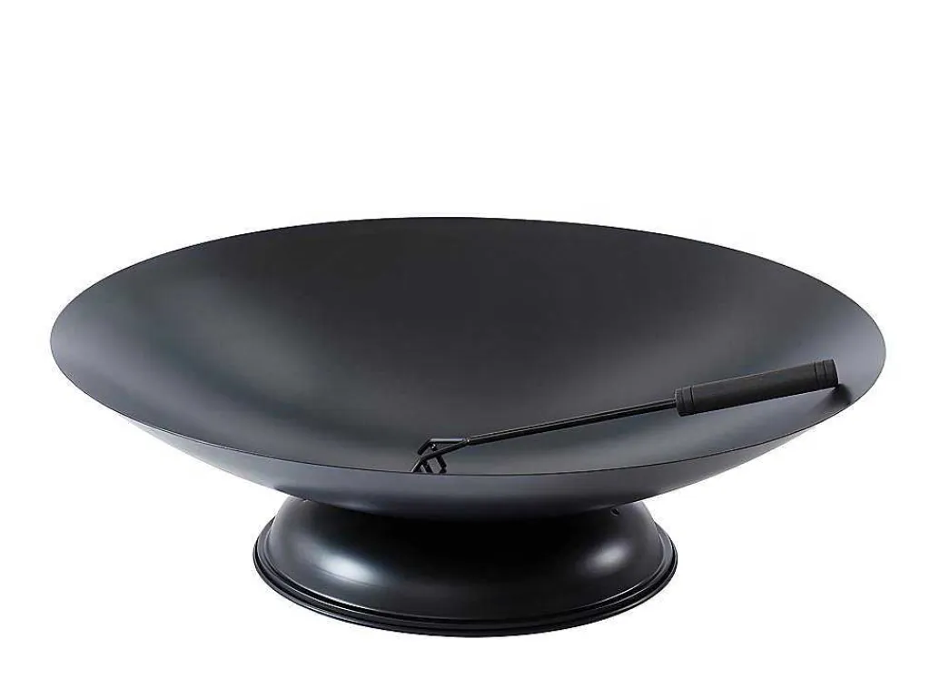 Vuurkorf Van Staal Dione - D72 X H20 Cm - Zwart-Vente-unique Best