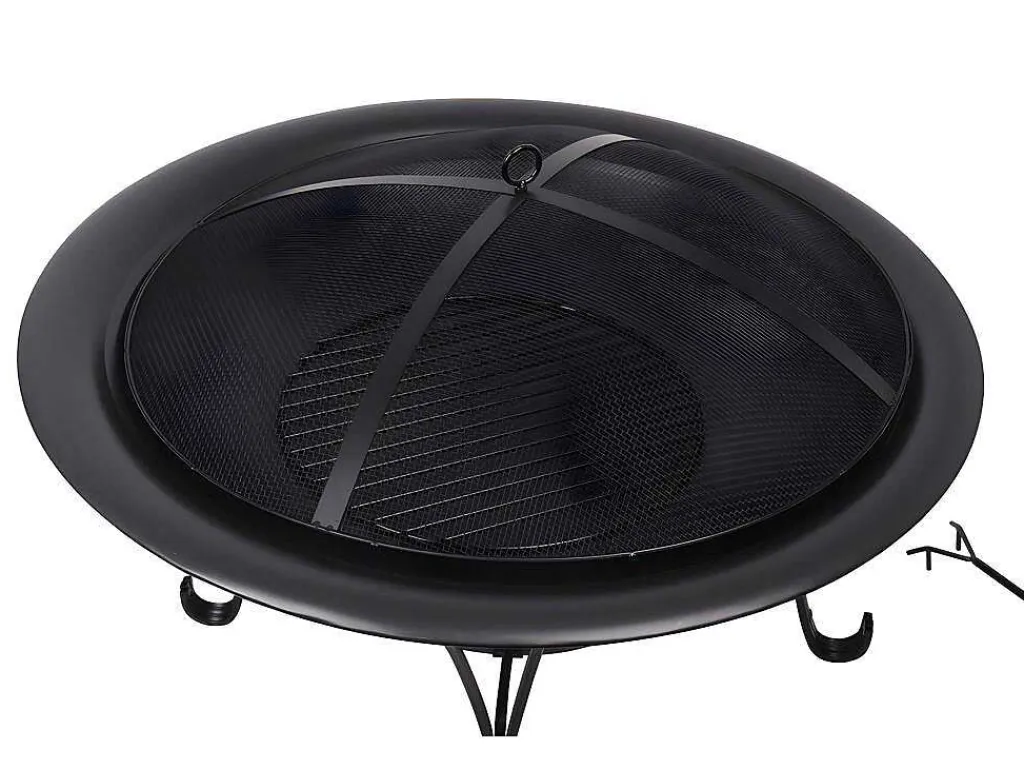 Vuurkorf Van Staal Mizar - D75 X H55 Cm - Zwart-Vente-unique Outlet