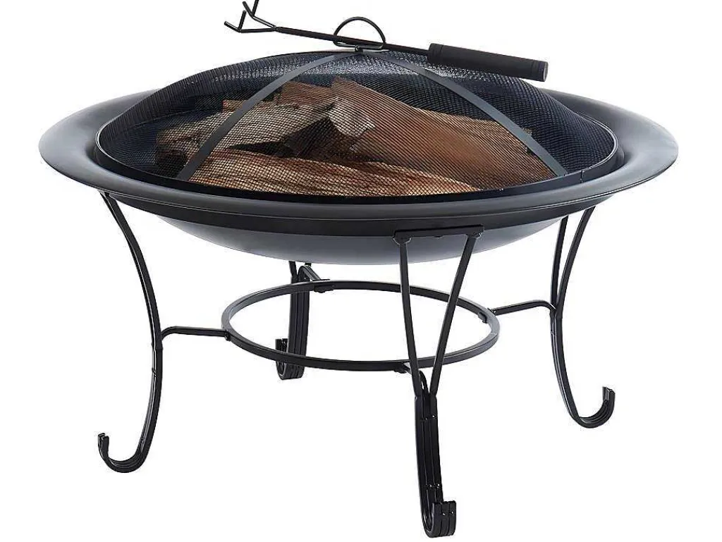 Vuurkorf Van Staal Mizar - D75 X H55 Cm - Zwart-Vente-unique Outlet