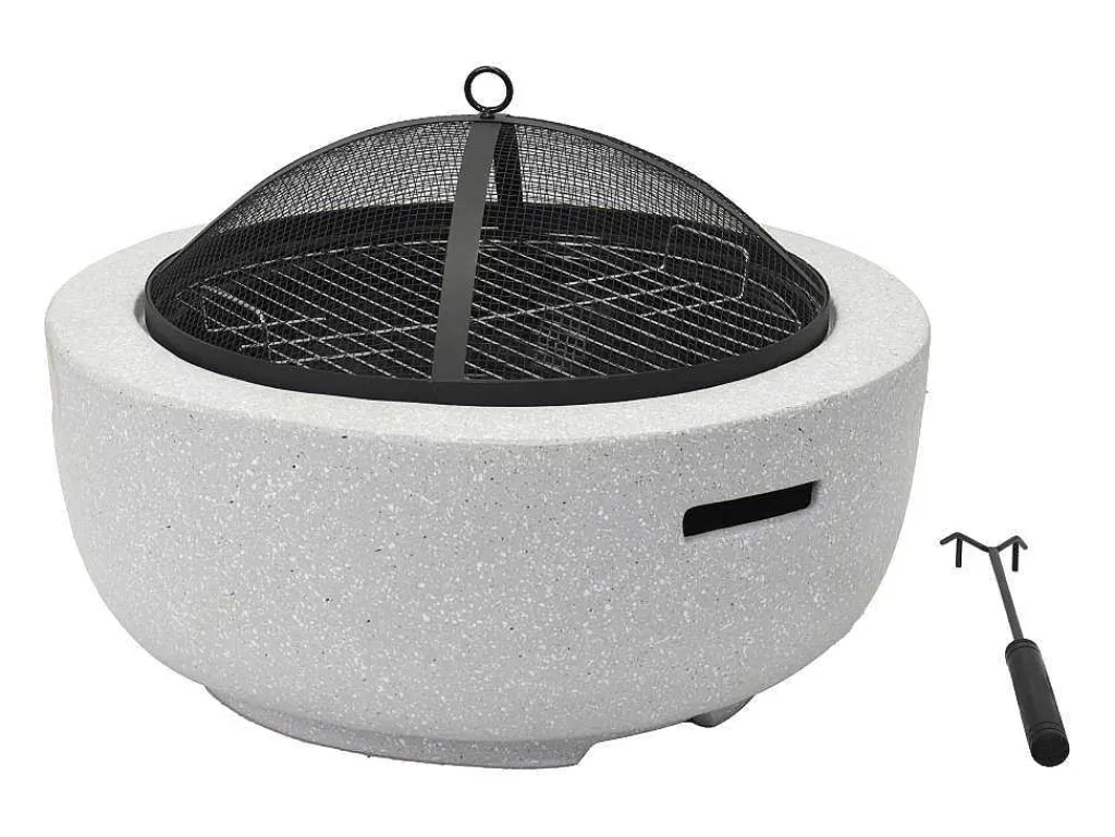 Vuurkorf-Grill Van Mgo - L60,5 X D60,5 X H42,5 Cm - Garmona-Vente-unique Best