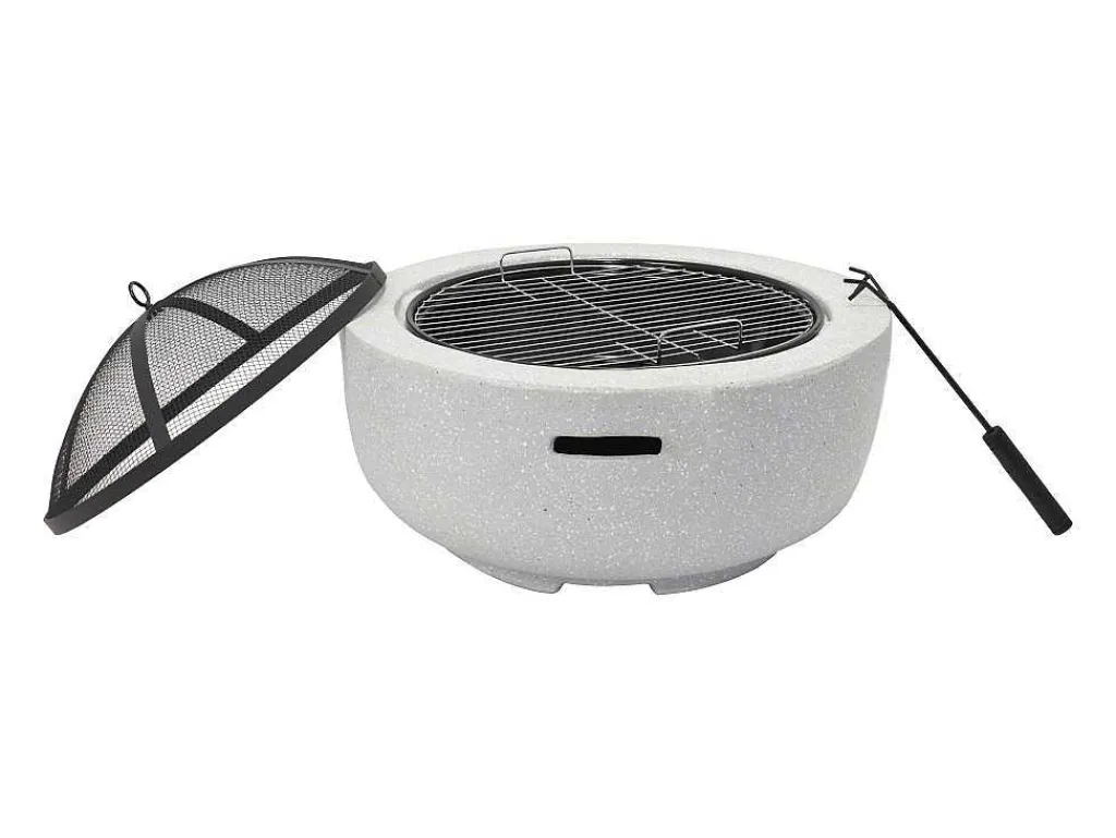 Vuurkorf-Grill Van Mgo - L60,5 X D60,5 X H42,5 Cm - Garmona-Vente-unique Best