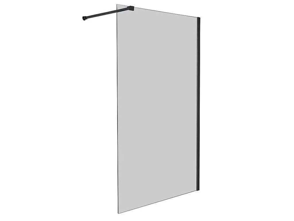 Wand Voor Inloopdouche Malika - 140 X 200 Cm - Grijs Glas-Shower & Design Sale