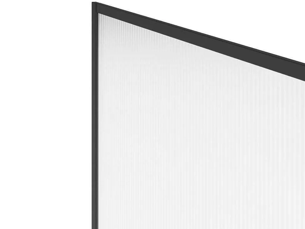 Wand Voor Inloopdouche Met Structuurglas - 120 X 200 Cm, Mat Zwart - Virana-Shower & Design Sale