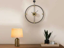 Wandklok Van Metaal - D47 Cm - Zwart - Hamona-OZAIA