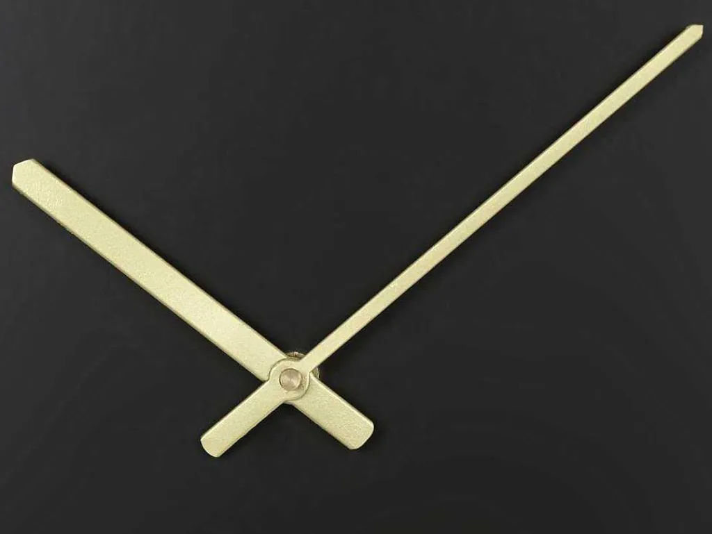 Wandklok Van Metaal - L31X H60 Cm - Zwart En Goudkleurig - Fastina-OZAIA Clearance