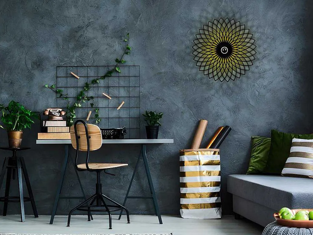 Wandlamp In Metaal Folina - D50 Cm - Zwart-OZAIA Clearance