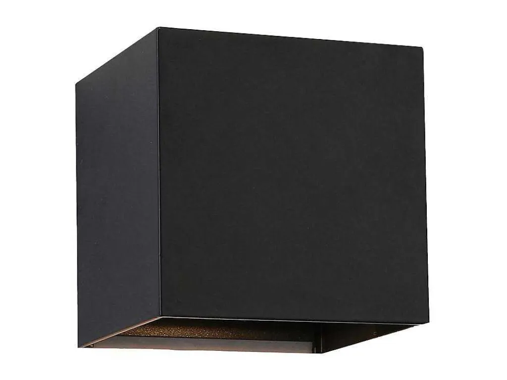 Wandlamp Met Ledverlichting Van Aluminium - D10 Cm X H10 - Zwart - Paisley-OZAIA Clearance