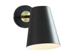 Wandlamp Met Vintage-Stijl Trevis - Ijzer - 14 X 16 X 33 Cm - Zwart-OZAIA Clearance