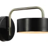 Wandlamp Met Vintage-Stijl Van Metaal - L24 X H14,5 Cm - Zwart En Goud - Otilie-OZAIA Outlet