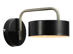 Wandlamp Met Vintage-Stijl Van Metaal - L24 X H14,5 Cm - Zwart En Goud - Otilie-OZAIA Outlet