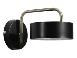 Wandlamp Met Vintage-Stijl Van Metaal - L24 X H14,5 Cm - Zwart En Goud - Otilie-OZAIA Outlet