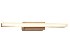 Wandlamp Voor Badkamer Met Ledverlichting - Metaal - L40 Cm - Houtkleur - Salford-OZAIA Sale