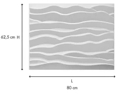 Wandpaneel 3D Hyppos Om Te Verven - Set Van 6 Stuks, 3M-Vente-unique Clearance