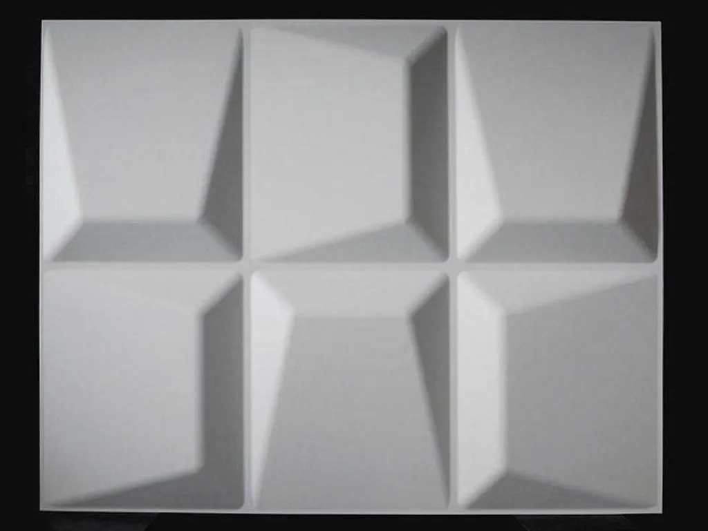 Wandpaneel 3D Tessel Om Te Verven - Set Van 6 Stuks, 3M-Vente-unique New
