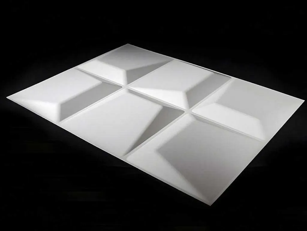 Wandpaneel 3D Tessel Om Te Verven - Set Van 6 Stuks, 3M-Vente-unique New