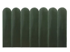 Wandpaneel Voor Hoofdeinde Japi - 210 Cm - Fluweel - Groen - Van-PASCAL MORABITO