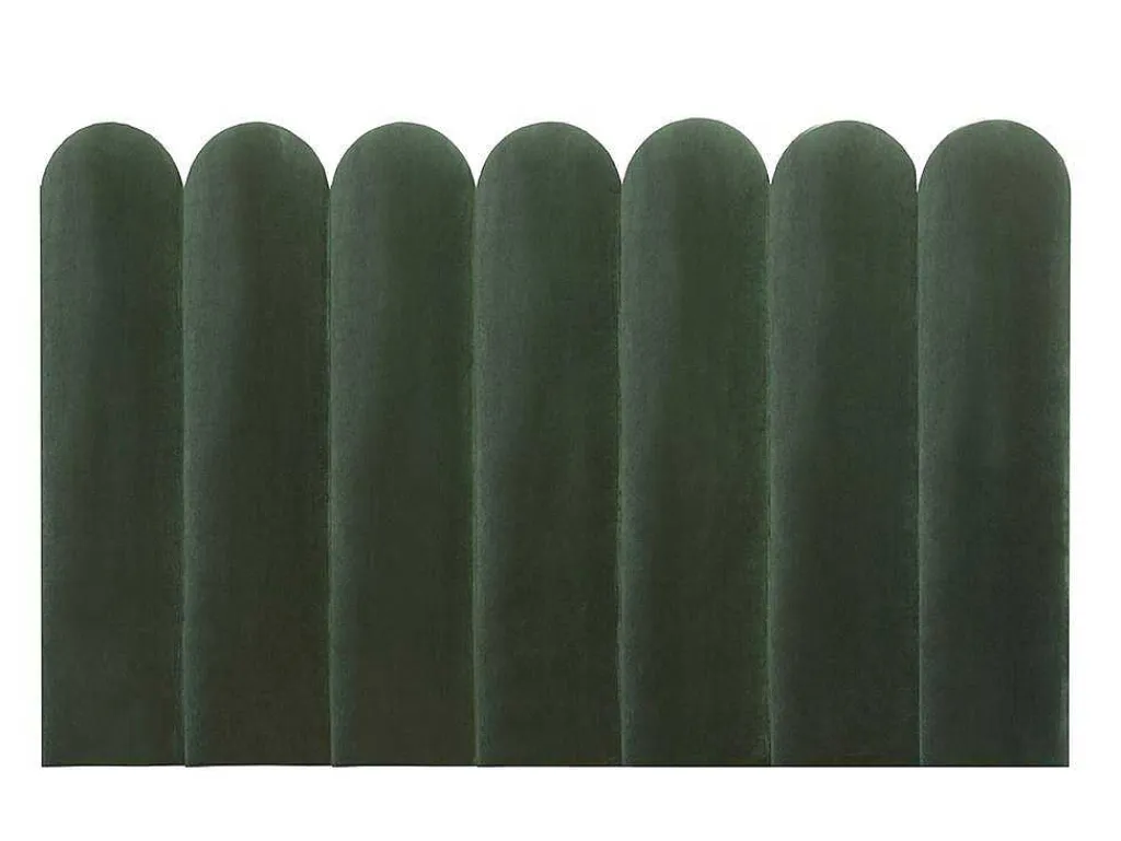 Wandpaneel Voor Hoofdeinde Japi - 210 Cm - Fluweel - Groen - Van-PASCAL MORABITO