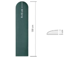 Wandpaneel Voor Hoofdeinde Japi - 210 Cm - Fluweel - Groen - Van-PASCAL MORABITO