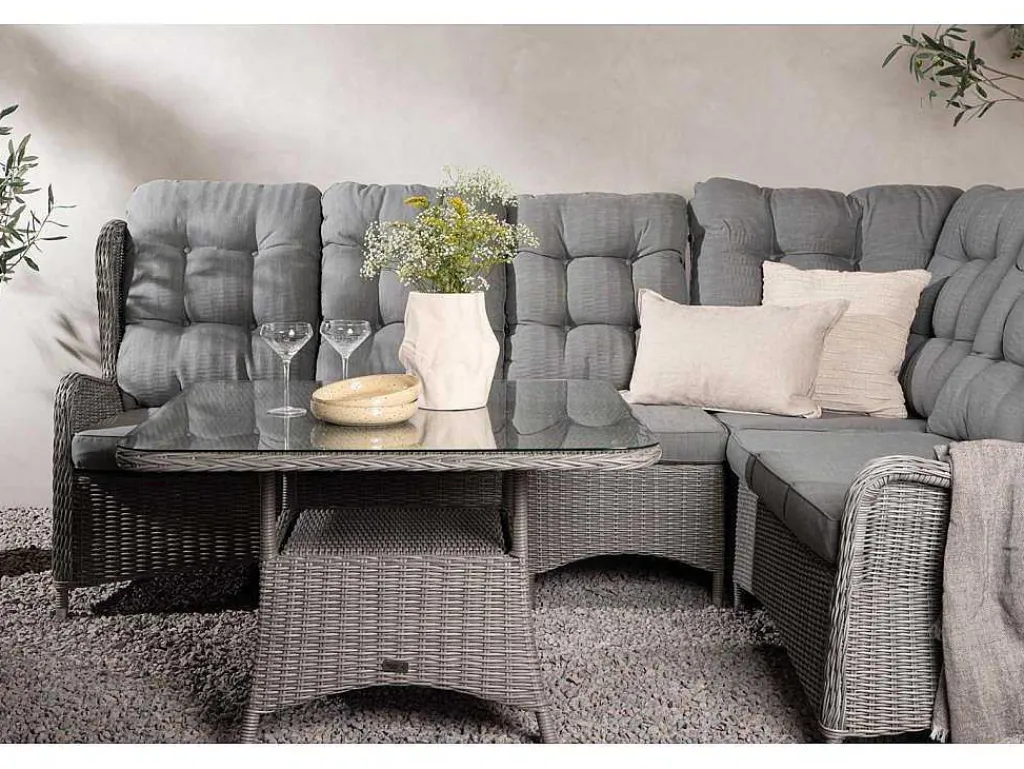 Washington Loungeset 2 Delen Grijs,Grijs.-Vente-unique Online