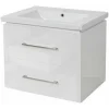 Wastafel + Wastafelmeubel Mcw-D16, Wit-Vente-unique Clearance