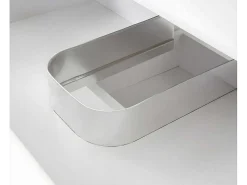 Wastafel + Wastafelmeubel Mcw-D16, Wit-Vente-unique Clearance