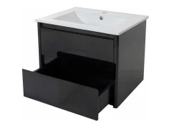 Wastafel + Wastafelmeubel Mcw-B19, Zwart-Vente-unique Sale