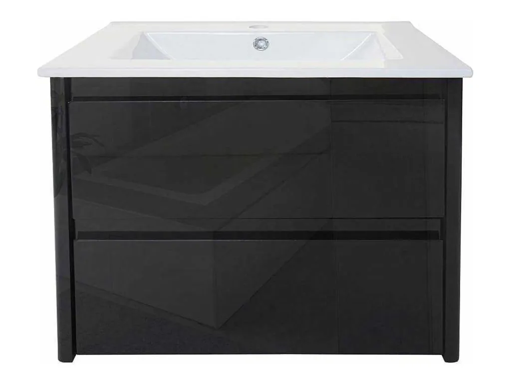 Wastafel + Wastafelmeubel Mcw-B19, Zwart-Vente-unique Sale