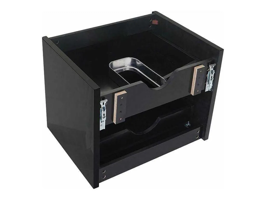 Wastafel + Wastafelmeubel Mcw-B19, Zwart-Vente-unique Sale