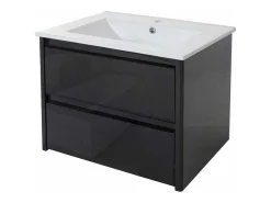 Wastafel + Wastafelmeubel Mcw-B19, Zwart-Vente-unique Sale