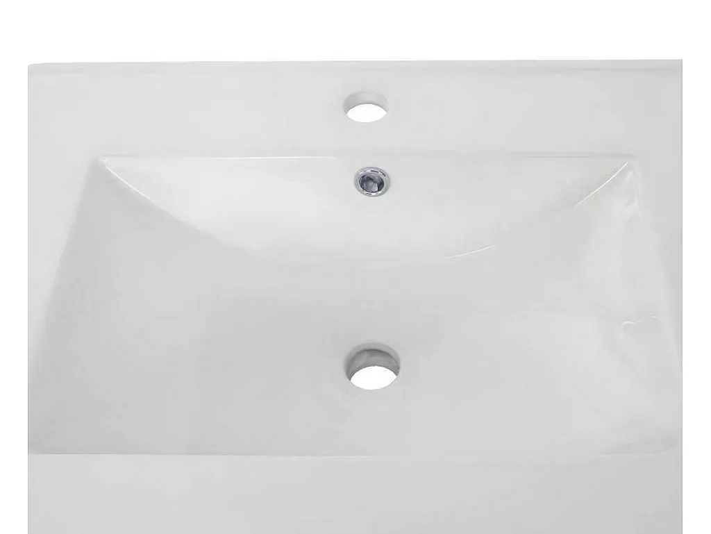 Wastafel + Wastafelmeubel Mcw-D16, Wit-Vente-unique