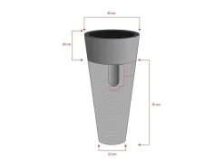 Wastafel Badkamer Op Voet Van Marmer Lanta - Kleur Creme-Shower & Design New
