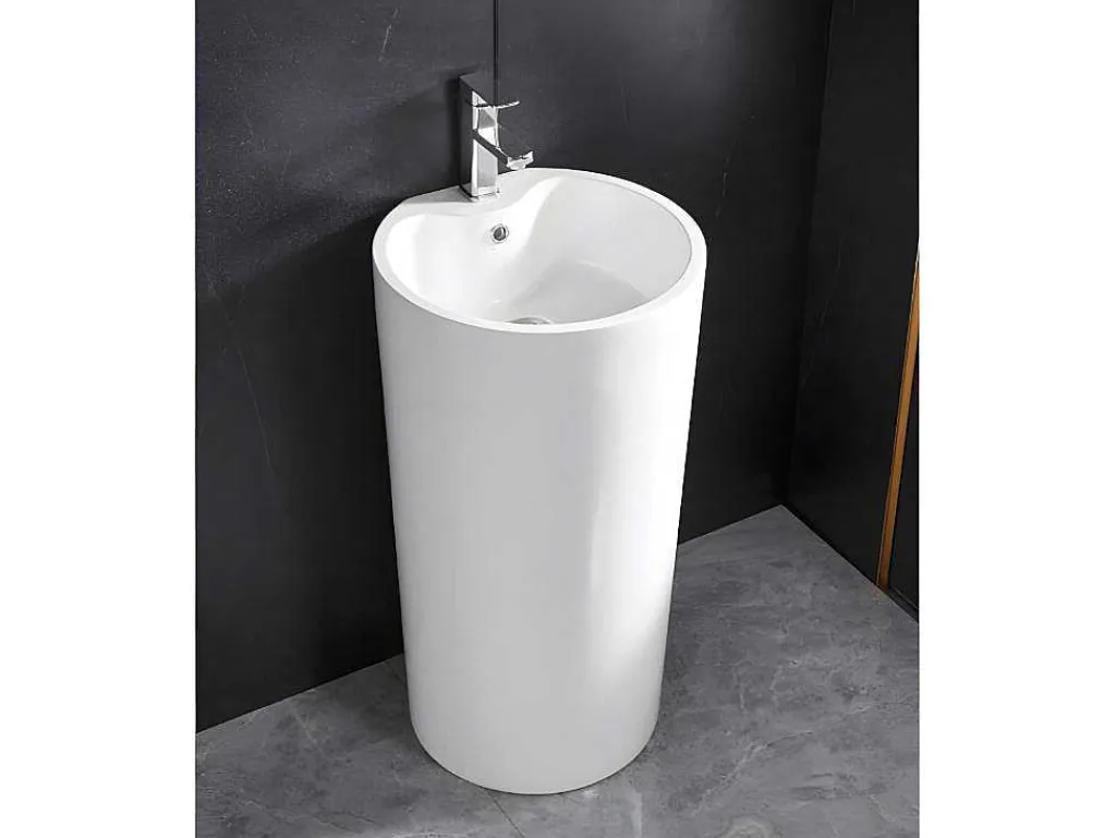 Wastafel Op Cylindrische Voet Totam-Shower & Design Sale