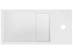 Wastafel Van Solid Surface Met Nis - Wit - 40 Cm - Pumori-Shower & Design Best