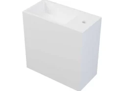 Wastafel Van Solid Surface Met Nis - Wit - 40 Cm - Pumori-Shower & Design Best