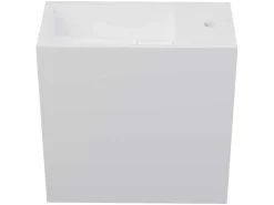 Wastafel Van Solid Surface Met Nis - Wit - 40 Cm - Pumori-Shower & Design Best