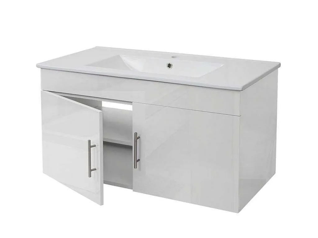 Wastafelonderbouw Mcw-D16, Wit-Vente-unique Clearance