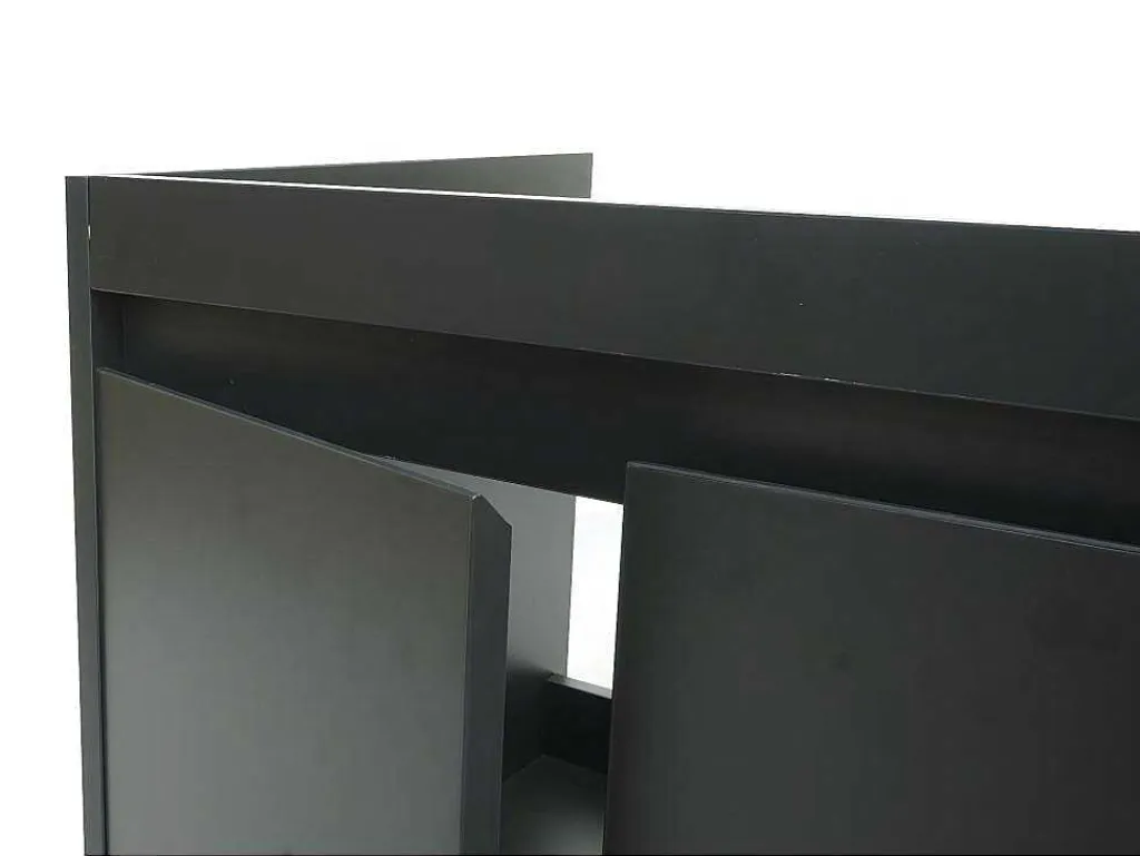Wastafelonderbouw Mcw-L86, Zwart-Vente-unique Sale