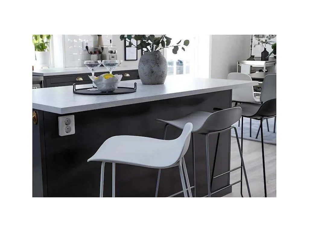 Wave Barstoel Kuipstoel Wit.-Venture Home Hot