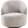 West Fauteuil Draaifunctie, Terugkeer Beige.-Vente-unique Outlet