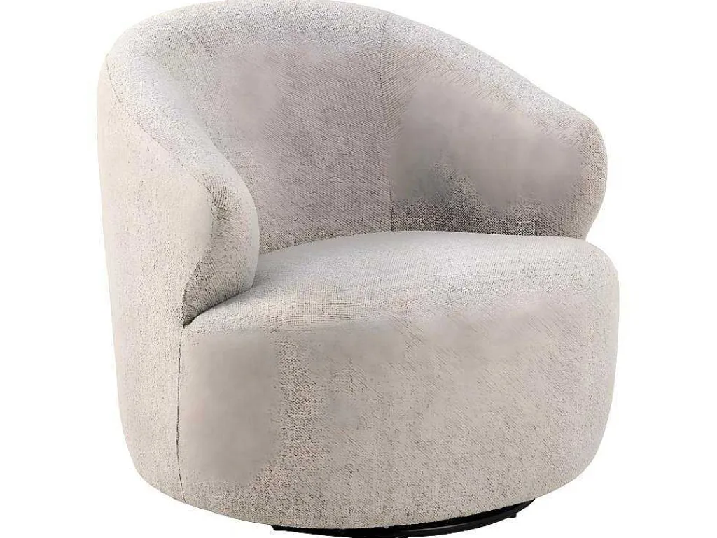 West Fauteuil Draaifunctie, Terugkeer Beige.-Vente-unique Outlet