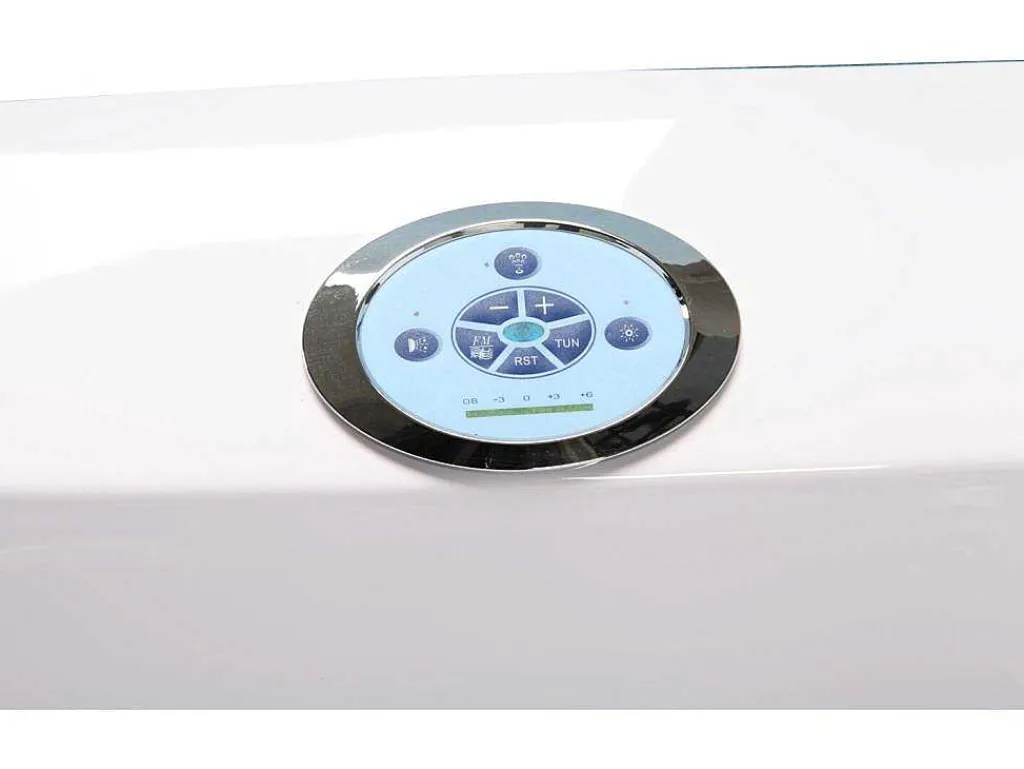 Wit Bubbelbad 180 X 96 Cm Met Frontglas 9 Jets Jasmine-ELITESHOPPING